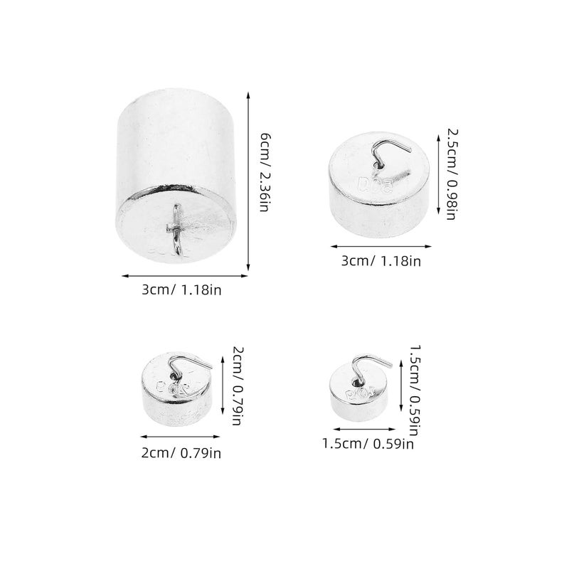 CHILDWEET Metal Slotted Weight Set with Hangers for Physics Teaching and Laboratory Experiments High Precision Pattern Weights for Accurate Scientific Measurements - Image 2